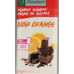 3x Damhert Chocoladetablet Orange Zonder Suikers 85 gr
