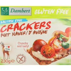 3x Damhert Crackers Haver Glutenvrij Lactosevrij 230 gr