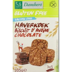 3x Damhert Haverkoekjes Chocolade Glutenvrij 165 gr
