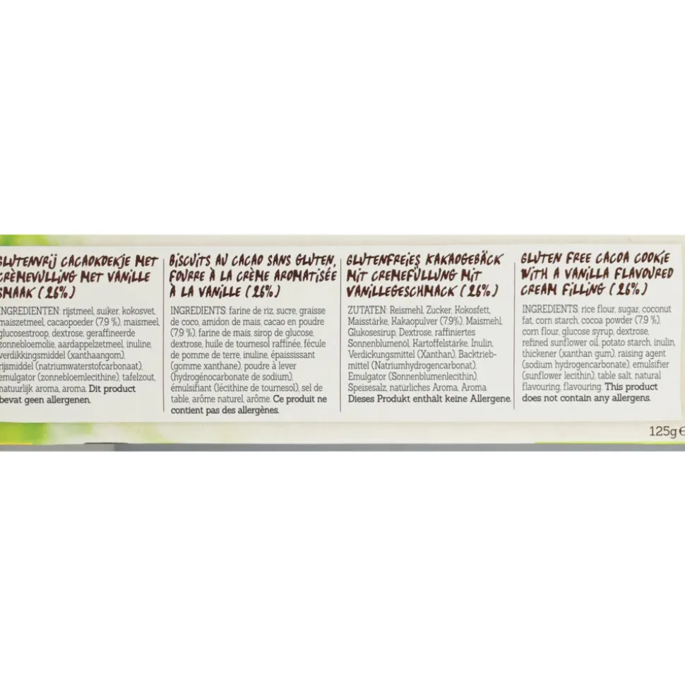 3x Damhert Koek Rikkies Glutenvrij Lactosevrij 125 gr