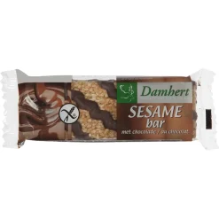3x Damhert Traditional Sesambar Chocolade Glutenvrij 45 gr