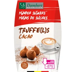 3x Damhert Truffels Minder Suiker 120 gr