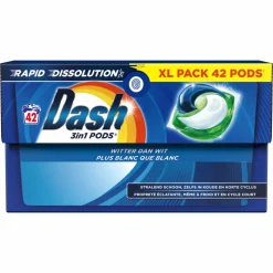 4x Dash Wasmiddelcapsules 3in1 Pods Witter dan Wit 42 stuks