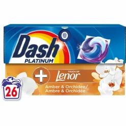 4x Dash Wasmiddelcapsules 4in1 Pods Amber & Orchidee 26 stuks