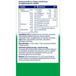 2x Davitamon Actifit 50+ Omega-3 Visolie 90 capsules