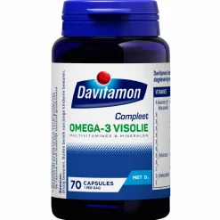 2x Davitamon Compleet Omega-3 Visolie 70 capsules