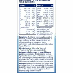 2x Davitamon Junior 3+ Kauwvitamines Framboos 60 kauwtabletten