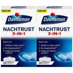 2x Davitamon Nachtrust 3-in-1 20 capsules