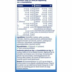 2x Davitamon Tiener 12+ Aardbei 60 kauwtabletten