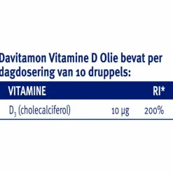2x Davitamon Vitamine D Olie 25 ml