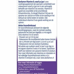 2x Davitamon Vitamine D3 Vanaf 50 Jaar 130 smelttabletten