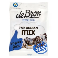 12x De bron Suikervrije Caribbean Toffeemix 90 gr