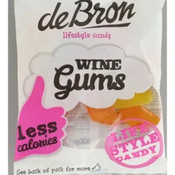3x De bron Suikervrije Wine Gums 100 gr