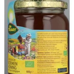 3x De Traay Bloemen Honing Eko 900 gr