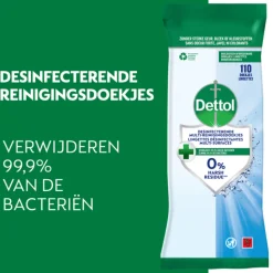 3x Dettol Desinfecterende Reinigingsdoekjes Cleanser 110 stuks