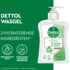6x Dettol Handzeep Hydraterend Aloë Vera 250 ml
