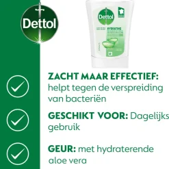 5x Dettol No Touch Wasgel Navulling Hydraterende Aloe Vera 250 ml