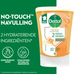 3x Dettol No-Touch Handzeep Refill Extra Care Honey & Sheabutter 250 ml
