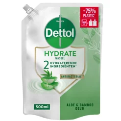 6x Dettol Refill Handzeep Hydrating Aloe Vera 500 ml