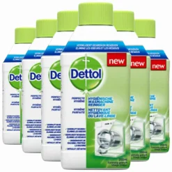 6x Dettol Wasmachine Reiniger Hygiënisch 250 ml