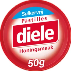 3x Diele Pastilles Honing Suikervrij 50 gr
