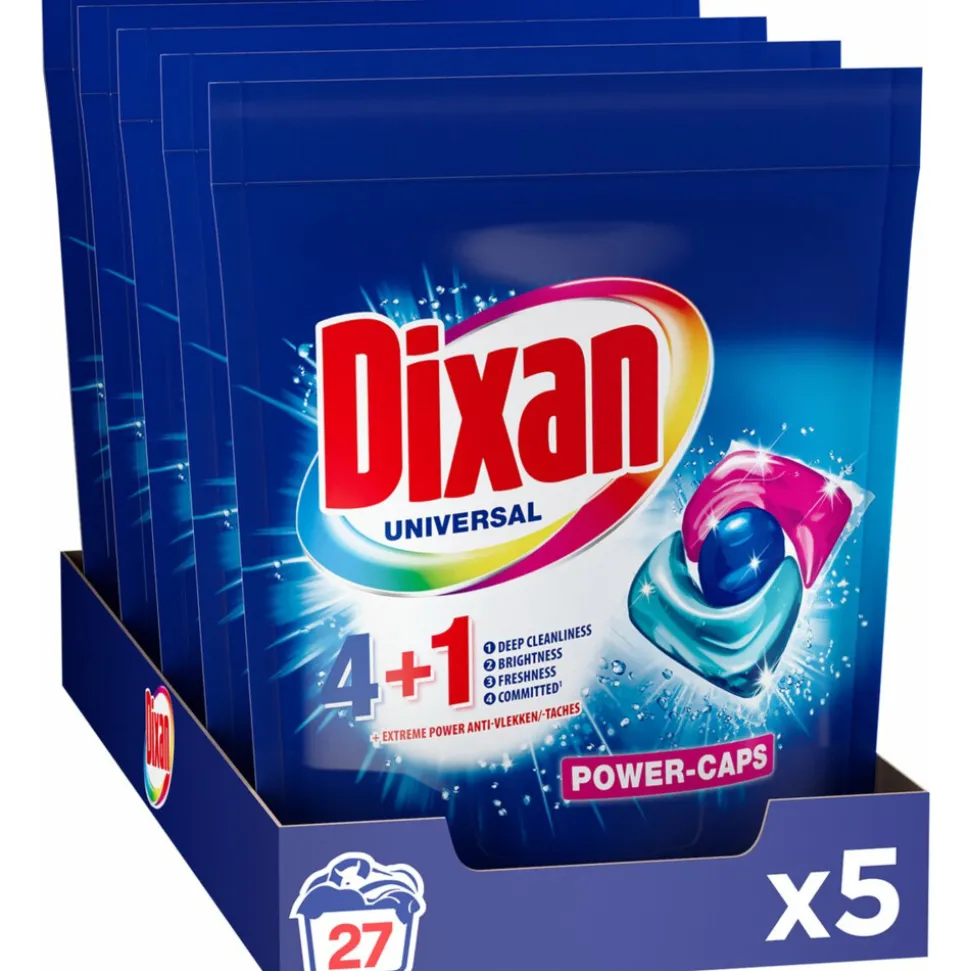 5x Dixan Wascapsules Universeel Triplet Universal Doy 27 stuks