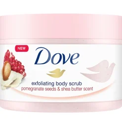 4x Dove Body Scrub Pomegranate & Shea butter 225 ml