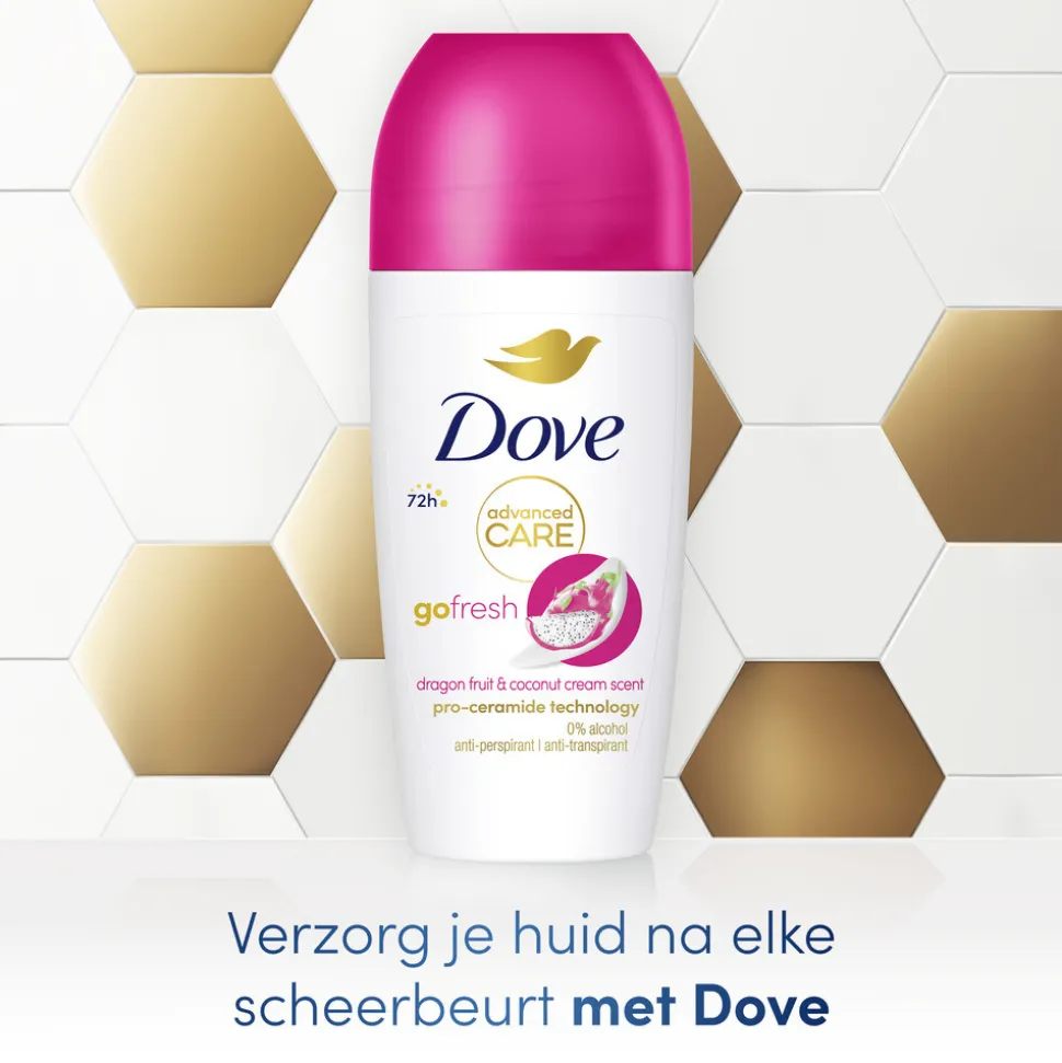 6x Dove Deodorant Roller Dragon Fruit 50 ml