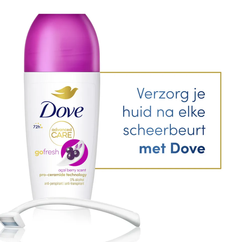 6x Dove Deodorant Roller Go Fresh Açai Berry 50 ml