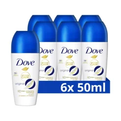 6x Dove Deodorant Roller Original 50 ml
