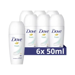 6x Dove Deodorant Roll-On Fresh 50 ml