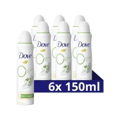 6x Dove Deodorant Spray Cucumber & Green Tea 150 ml