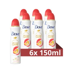 6x Dove Deodorant Spray Perzik 150 ml