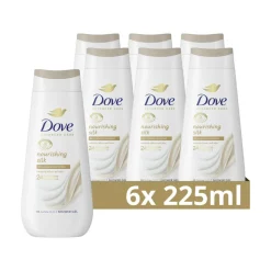 6x Dove Douchecrème Nourishing Silk 225 ml