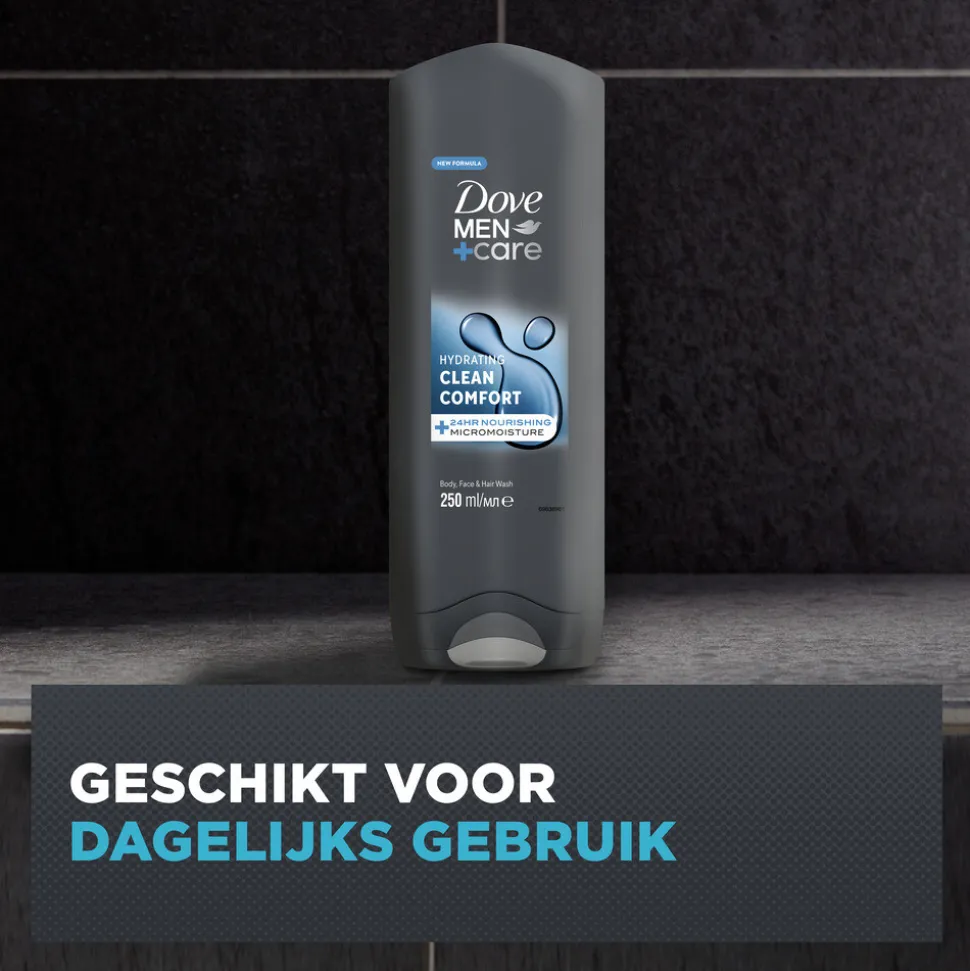 6x Dove Douchegel Men+ Care Clean Comfort 250 ml