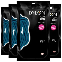 4x Dylon Textielverf - Handwas Navy Blue 50 gr