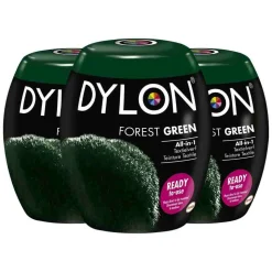 3x Dylon Textielverf Forest Green 350 gr