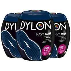 3x Dylon Textielverf Navy Blue 350 gr
