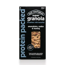 5x Eat natural Super Granola Proteïn Packed met Amandelen, Zaden & Honing 400 gr