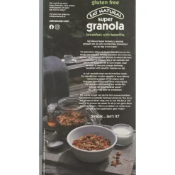 5x Eat natural Super Granola Boekweit Glutenvrij 400 gr