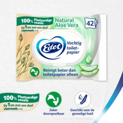 7x Edet Aloe Vera Vochtig Toiletpapier 42 stuks