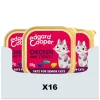 16x Edgard & Cooper Kattenvoer Senior Pate Kip - Kalkoen 85 gr