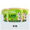 16x Edgard & Cooper Kattenvoer Pate Lam - Kip 85 gr