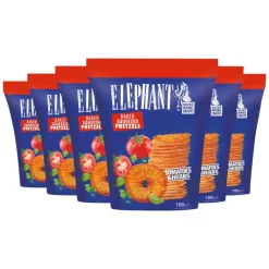 6x Elephant Pretzels Tomaat & Kruiden 160 gr
