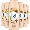 6x Fa Douchecrème Cream & Oil Cacaobutter & Coconut oil 250 ml