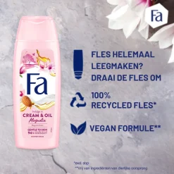 6x Fa Douchecrème Cream Oil Silk Magnolia 250 ml