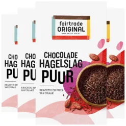4x Fairtrade Original Hagelslag Puur 380 gr
