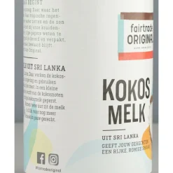 3x Fairtrade Original Kokosmelk 400 ml