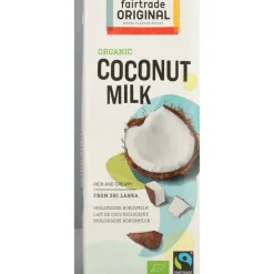 3x Fairtrade Original Kokosmelk Biologisch 1 liter