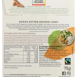 3x Fairtrade Original Kruidenpasta Butter Chicken 70 gr